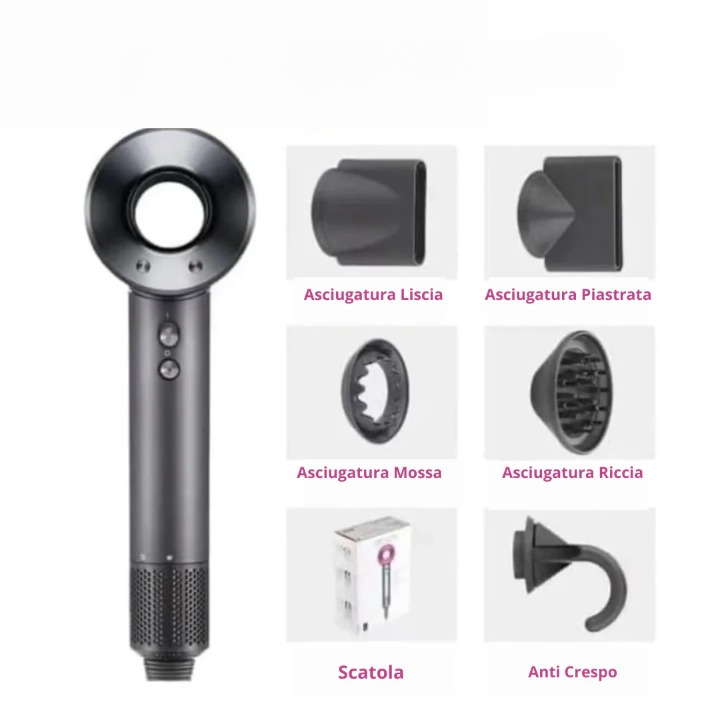 Asciugacapelli Professionale 5 in 1